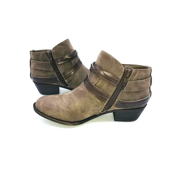 Madden Girl Barty Size Zipper Ankle Boots -Stone Pari, Size US 5M - Picture 8 of 10